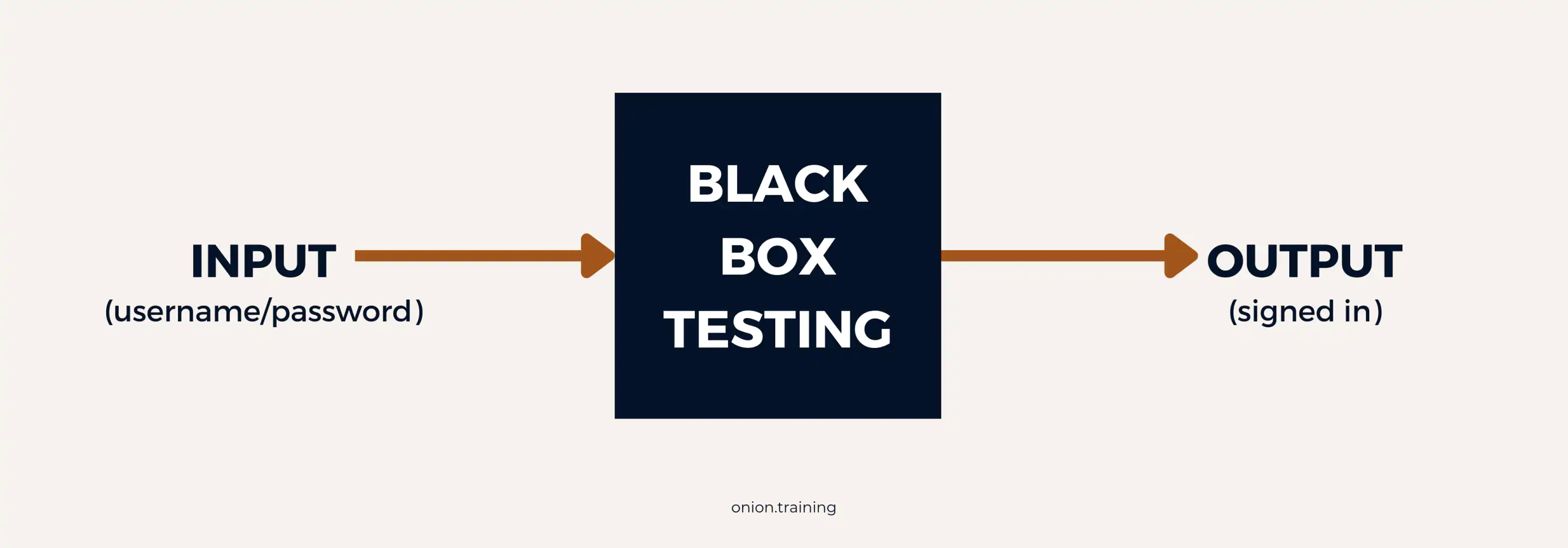 What is black box testing - input output